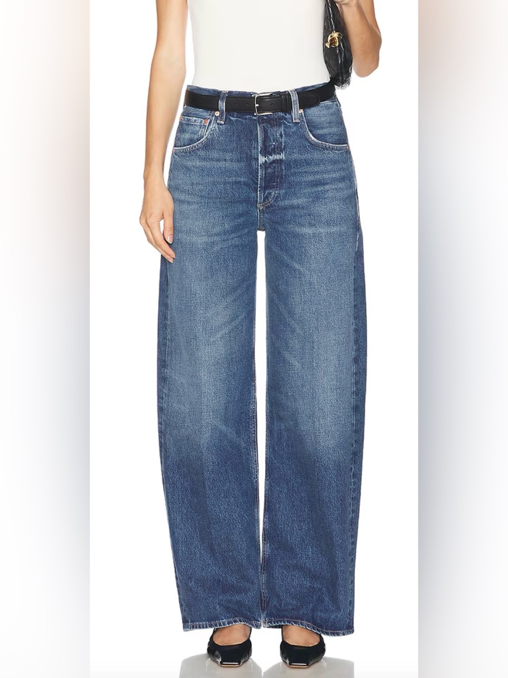 CITIZENS OF HUMANITY Ayla baggy wide leg jeans Claremont wash sz 28 NWT - Picture 2 of 10